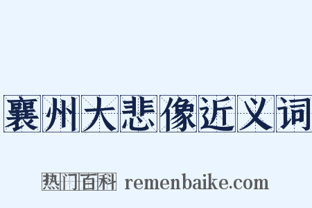 襄州大悲像近义词是什么意思的图片